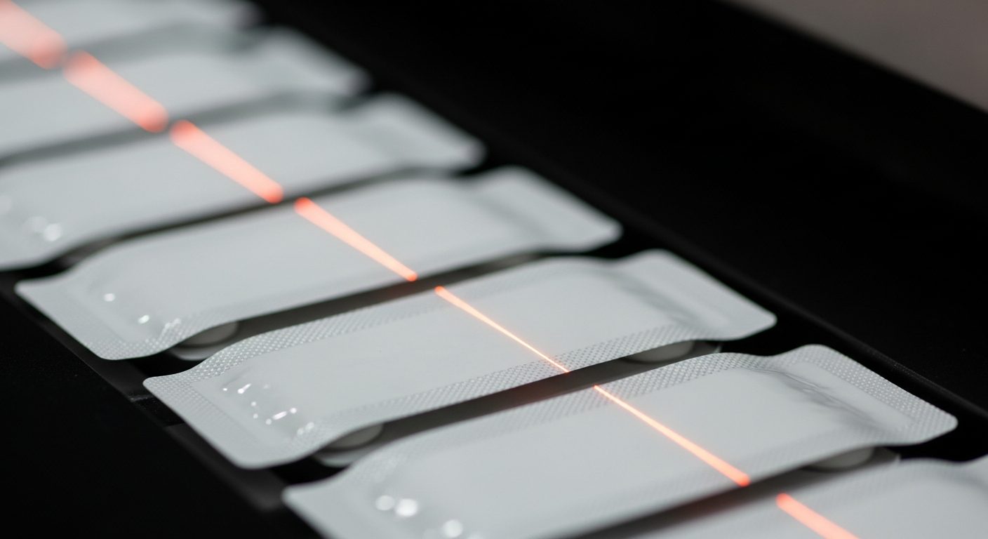 Pharmaceutical packages moving through a tracked supply chain